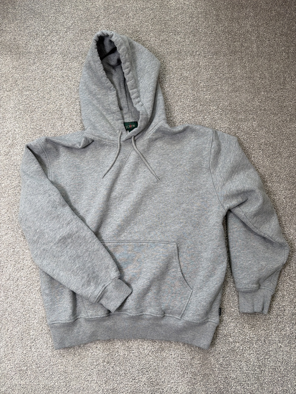 J Crew ‘83 Fleece Heather Gray Hoodie Medium